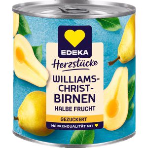 Obstkonserve Edeka Herzstücke Williams-Christ-Birnen