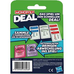 Produktbild für Kartenspiel Hasbro G0351, Monopoly Deal