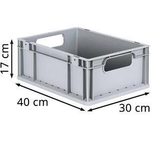 Produktbild für Eurobox Allit ProfiPlus EuroEco O417, grau, 14,9 Liter