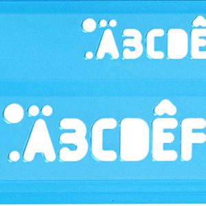 Produktbild für Schablone Staedtler Mars 572 FL Schriftschablone