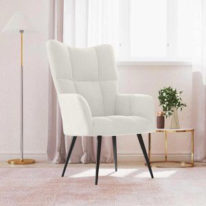 Produktbild für Loungesessel vidaXL 328082, cremeweiß