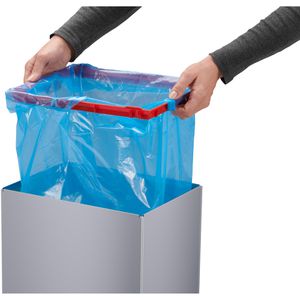 Produktbild für Mülleimer Hailo Big-Box Swing XL, silber