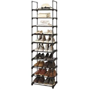 Produktbild für Schuhregal Songmics LSA25BK, aus Metall