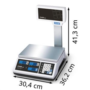 Produktbild für Digitalwaage CAS ERJ-6P, Ladenwaage, geeicht