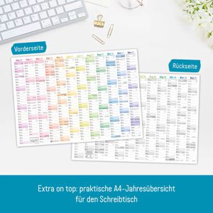 Produktbild für Plakatkalender Häfft 12372-5, Rainbow gefalzt, Jahr 2027