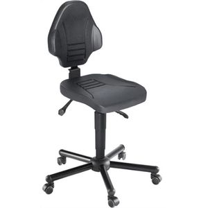 Produktbild für Arbeitsstuhl meychair W13-25-TR-PU, XXL, schwarz