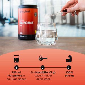 Produktbild für Glycin gloryfeel L-Glycine, Getränkepulver