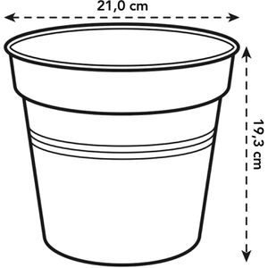 Produktbild für Pflanztopf elho Green Basics, 4 Liter