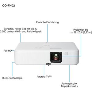 Produktbild für Beamer Epson CO-FH02, V11HA85040, Full HD