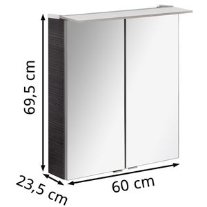 Produktbild für Spiegelschrank Fackelmann B.perfekt 84105, anthrazit