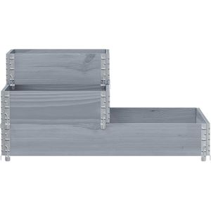 Produktbild für Palettenaufsatz vidaXL 4010315, grau, Holz