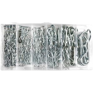 Produktbild für Federstecker Tox 09490201, aus verzinktem Stahl, Sortiment