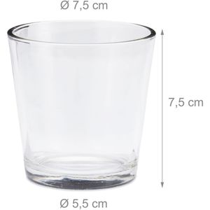 Produktbild für Windlicht Relaxdays 10023445 Teelichtgläser