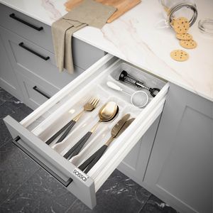 Produktbild für Besteckkasten Sossai Divio, weiß, aus Kunststoff