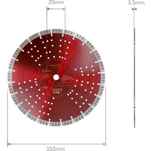 Produktbild für Trennscheibe Prodiamant Turbo Universal Pro15, Bohrungs-Ø 20mm