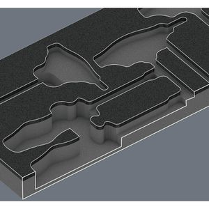 Produktbild für Schraubendreher Wera 9713 Schaumstoffeinlage Hex Set 1