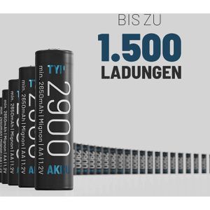 Produktbild für Akku Absina 1,2 V, 2650 mAh