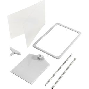 Produktbild für Infoständer Franken PSM A4 12 aus Aluminium, grau, A4