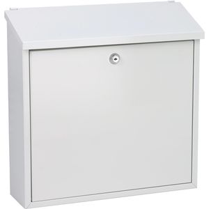 Briefkasten Alco 8604, weiß, aus Stahl