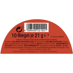 Produktbild für Schokoriegel Kinder Riegel