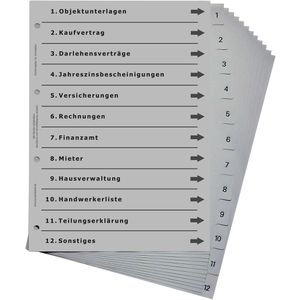 Versicherungsregister europrotokoll A4, 1-12