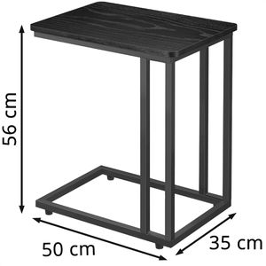 Produktbild für Beistelltisch Vasagle LNT050B56, schwarz