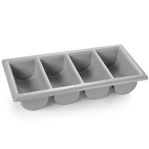 Besteckkasten Böttcher-AG grau, aus Kunststoff