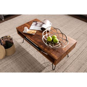 Produktbild für Couchtisch Wohnling WL5.969, aus Massivholu, sheesham