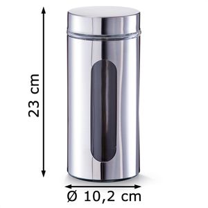 Produktbild für Vorratsglas Zeller 19947, mit Edelstahldeckel