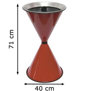 Produktbild für Aschenbecher SZ-Metall Diabola, 29716, rot, Outdoor