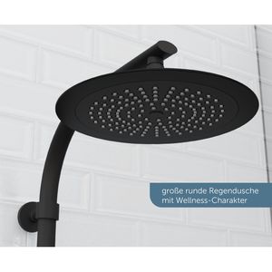 Produktbild für Duschsystem Schütte Madura Fresh, schwarz