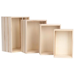 Produktbild für Holzkiste Ideen-mit-Herz 013461, Paulowniaholz, Set