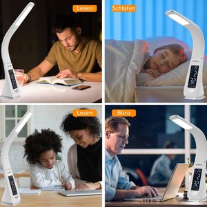 Produktbild für Schreibtischlampe Monzana Lilly, weiß, LED, dimmbar