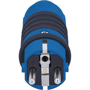 Produktbild für Schutzkontaktstecker as-Schwabe 62300, blau / schwarz