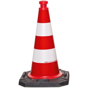 Leitkegel Moravia ReflexKegel EU, rot/weiß, 50cm