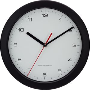 Produktbild für Wanduhr Eurotime 53850-05, Kunststoff, analog, Funkuhr