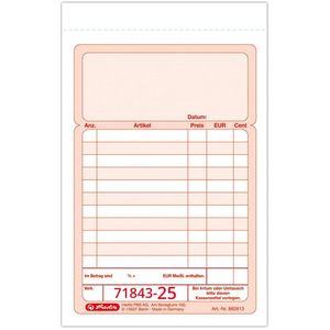 Produktbild für Kassenblock Herlitz 882613, A6