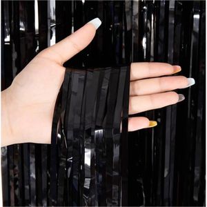 Lametta TK-Gruppe 98422, glatt, schwarz