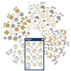 Sticker Zweckform Z-Design 51059, Gold-Silber