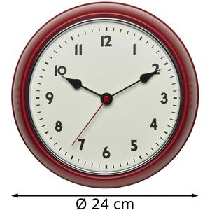Produktbild für Wanduhr TFA 60.3541.05, Metall, analog, Funkuhr