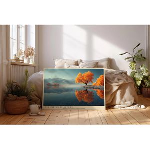 Produktbild für Wandbild Sinus-Art The Mirror of Autumn