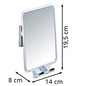 Produktbild für Kosmetikspiegel Wenko Quadro Antibeschlag 22693100, verchromt