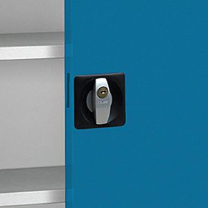 Produktbild für Magazinschrank Mauser MKST4/17, grau / blau