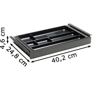 Produktbild für Unterbauschublade PJ-Production 4015-9005, schwarz