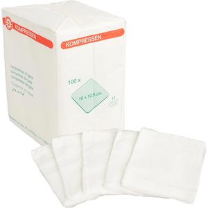 Produktbild für Mullkompressen Nobamed 856113, aus Baumwolle, unsteril