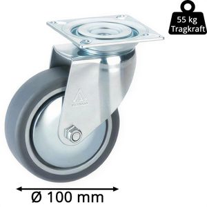 Produktbild für Apparaterolle Dörner+Helmer 770511C, mit Anschraubplatte
