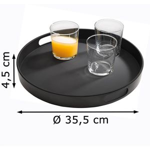 Produktbild für Serviertablett APS Bistro 84045, rund, Ø 35,5cm