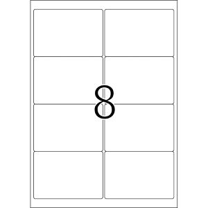 Produktbild für Universaletiketten TopStick labels, 8758, weiß