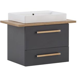 Waschtisch Schildmeyer Duo, hängend, anthrazit