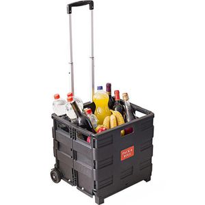 Produktbild für Einkaufstrolley Pavo schwarz, klappbar